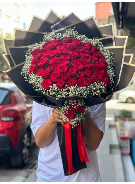 60'lı gül buketi
